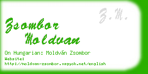 zsombor moldvan business card